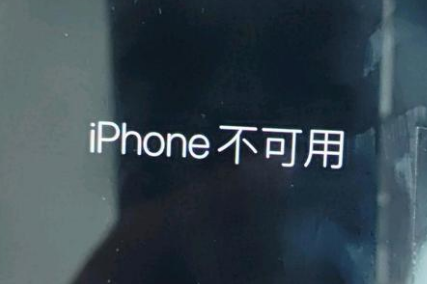 上高苹果服务网点分享锁屏界面显示“iPhone 不可用”如何解决 